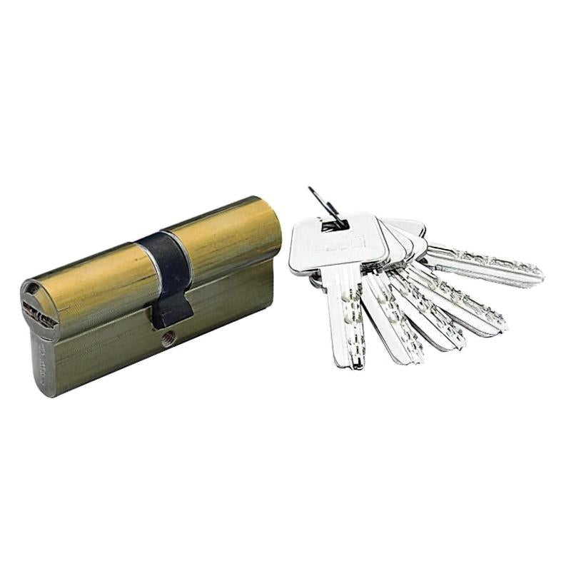 Cilindro Yale Seguridad Yl-6 35x45/r15,0 Latonado_0