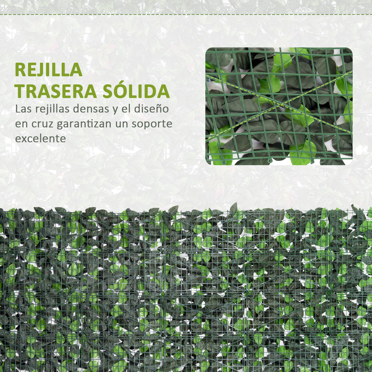 Outsunny Seto Artificial Rollo 3x1 M Pantalla Cerca De Privacidad Balcón Valla_5