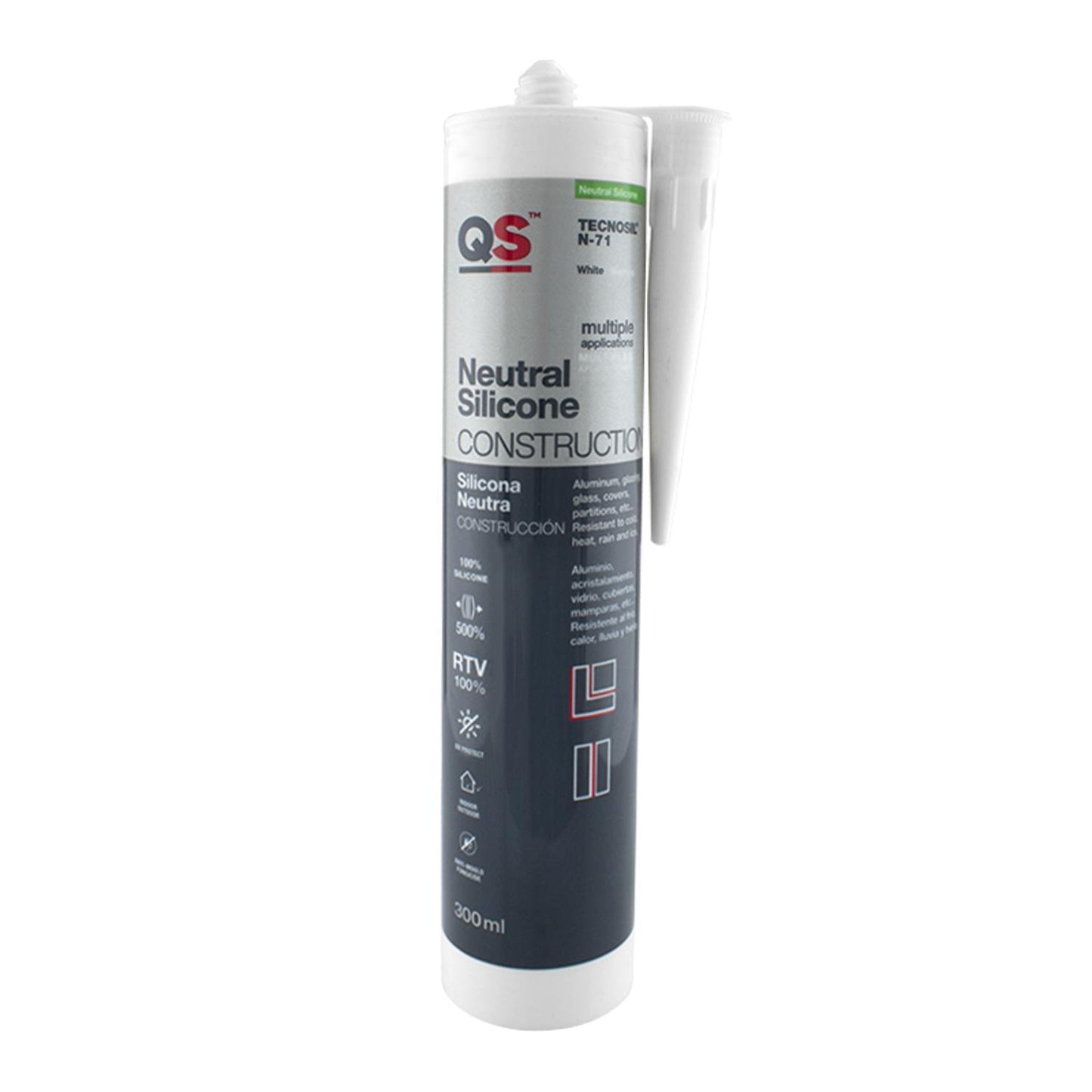 Silicona Neutra Qs Transparente 300 Ml._0