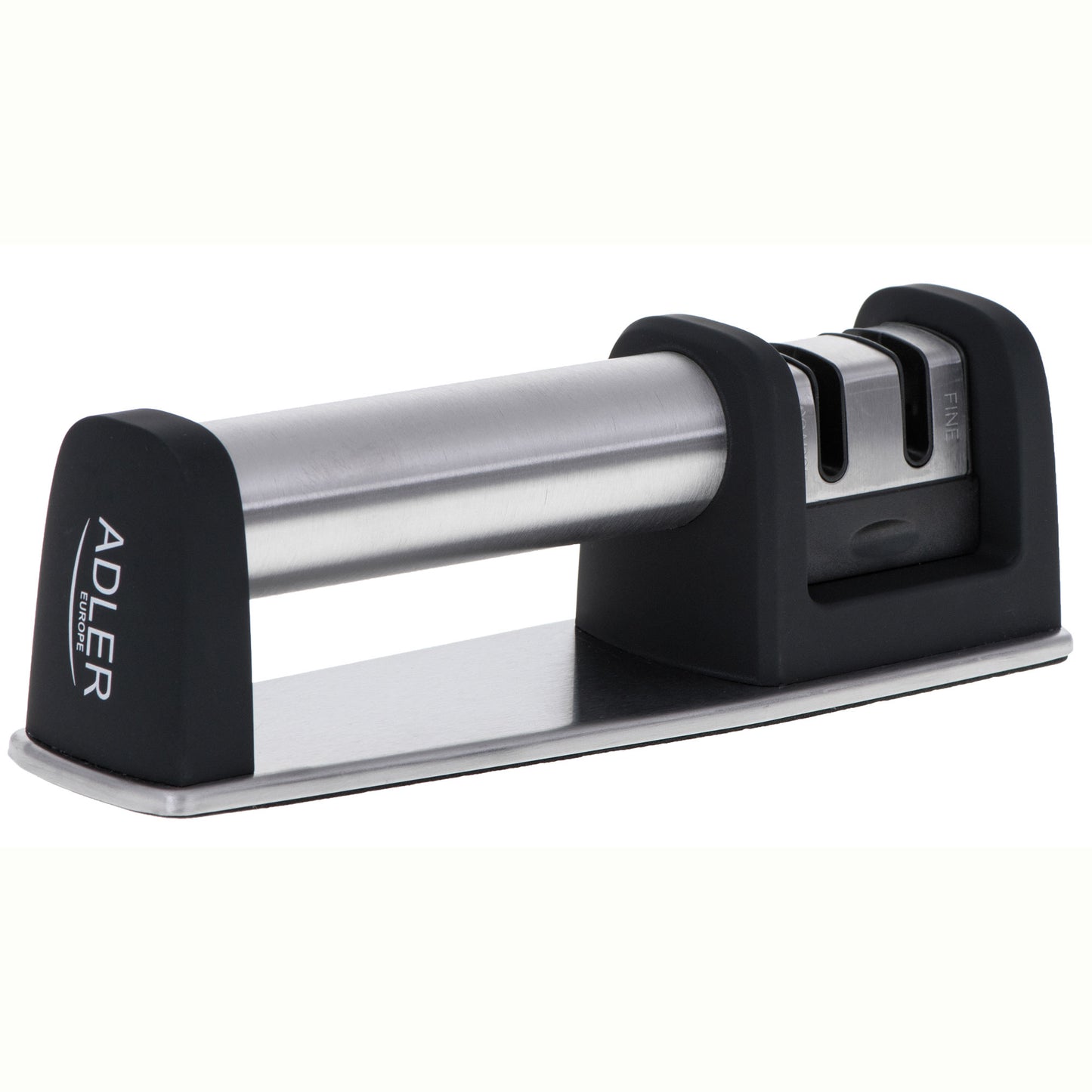 Afilador De Cuchillos Profesional, Afilado En 2 Etapas: Afilado Y Pulido, Carburo - Cerámica Adler Ad4489 Negro/plata