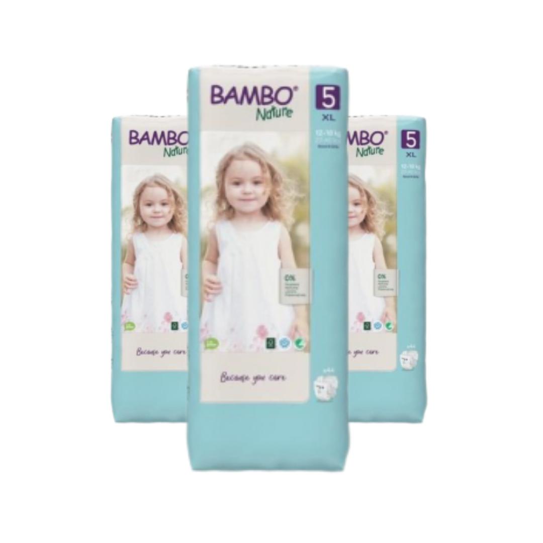 Pack ahorro Pañal Bambo junior T5 12-18Kg 132 unidades