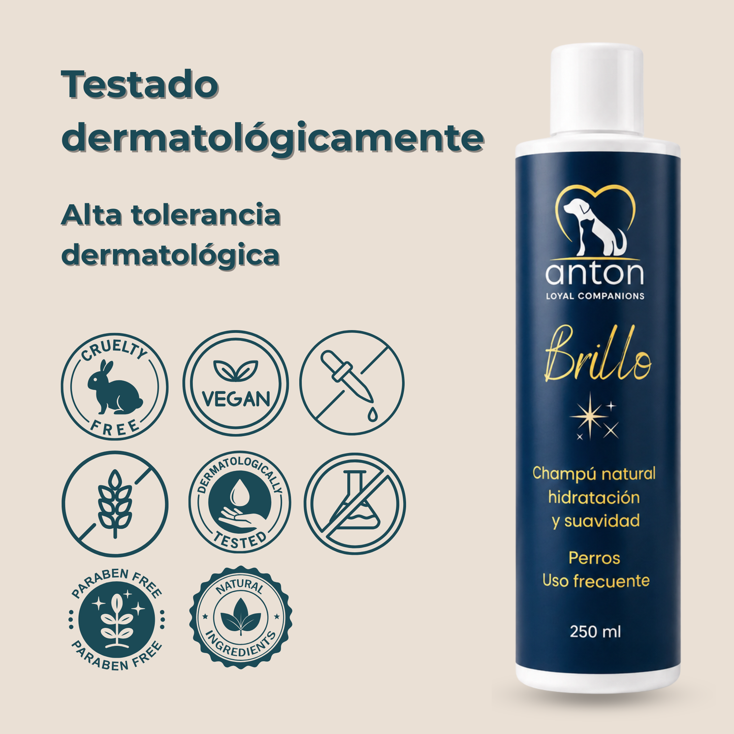 Champú natural para el cuidado del pelaje de perros – Pack 3 x 250 ml_5