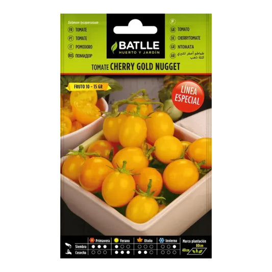 Semillas de Tomate Amarillo Cherry Gold Nugget Batlle
