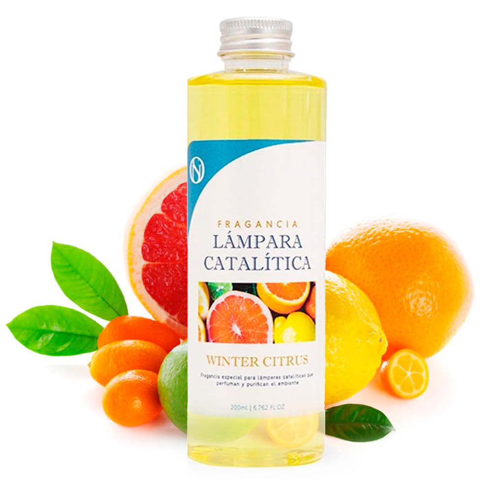 Lámpara Catalítica Azul Grisáceo Mate + Aroma Winter Citrus 500ml - Elimina Olores, Perfuma Y Mejora La Calidad Del Aire_5