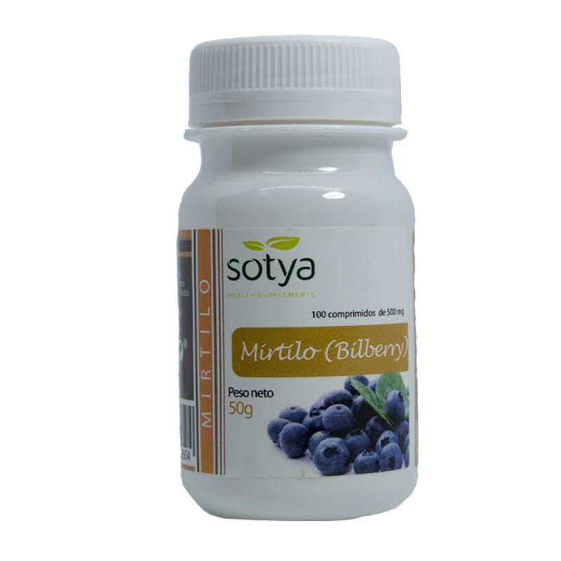 Arándano azul  500 mg Sotya, 100 comprimidos