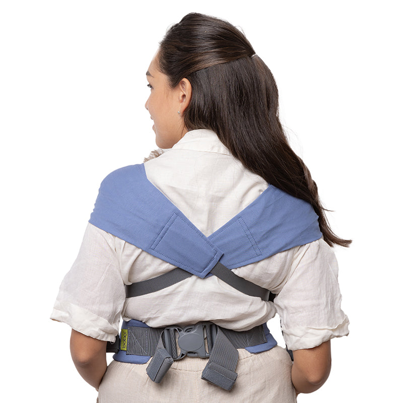 Portabebé Evolutivo Fular Mochila Boba Bliss Vintage Blue_3