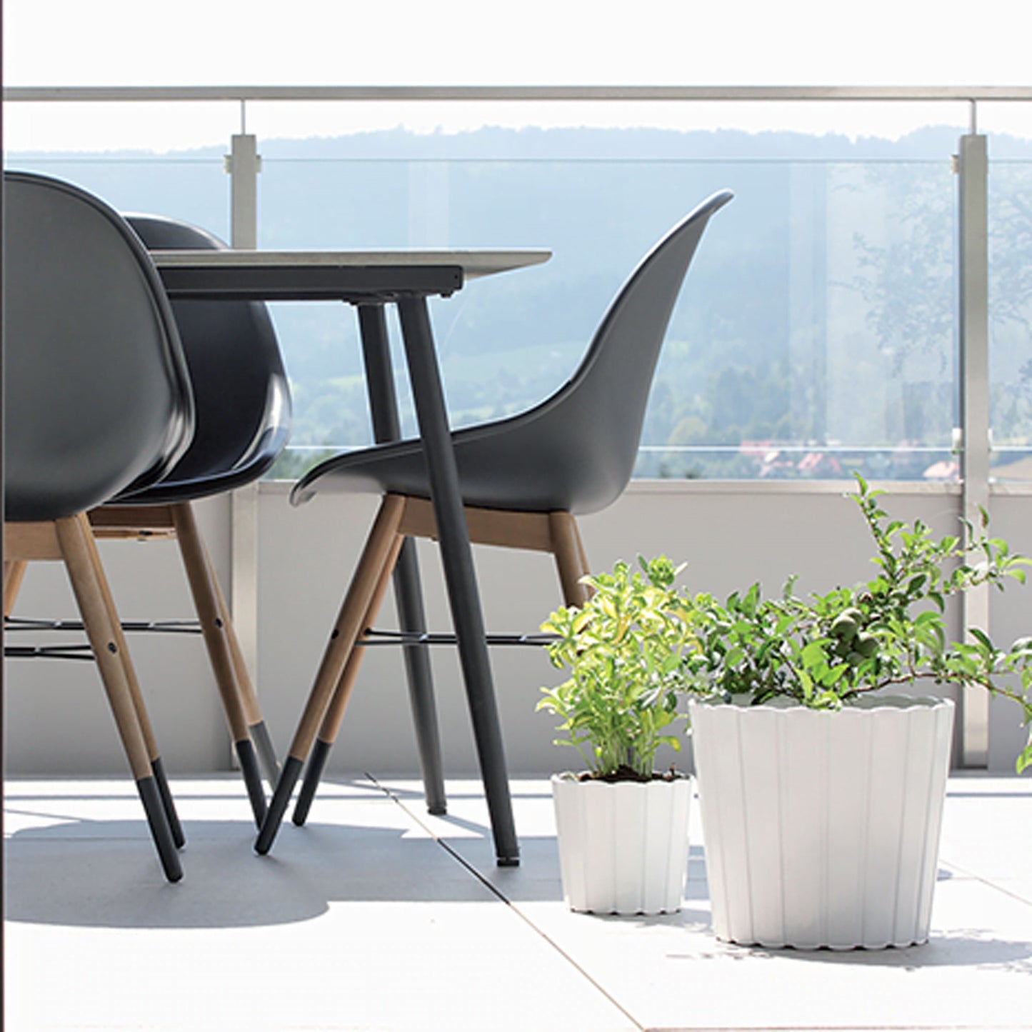 Maceta Boardee Basic 2,2l., Dimensiones (mm) 165x165x150, Color Gris Piedra_2