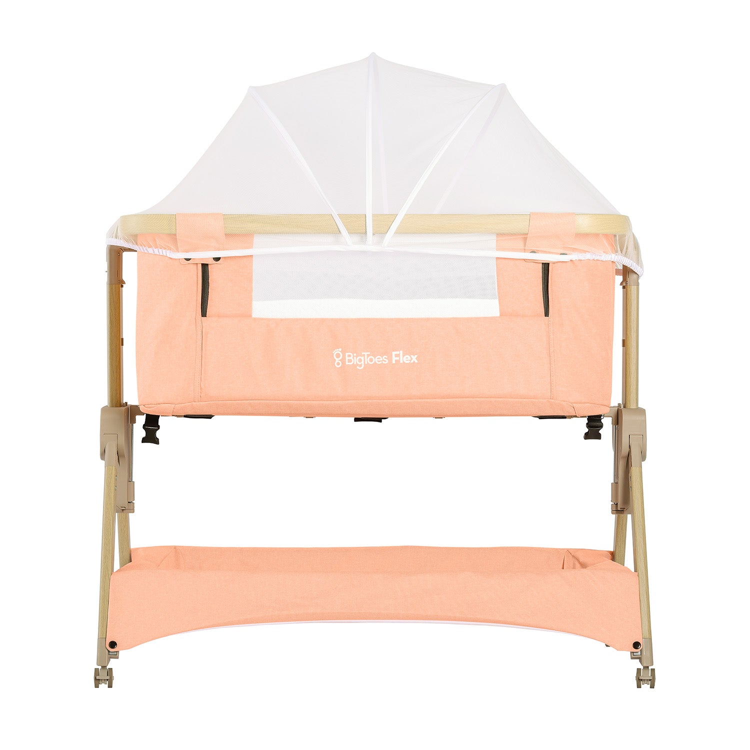 Minicuna De Colecho Plegable Bigtoes Flex Peach Deco