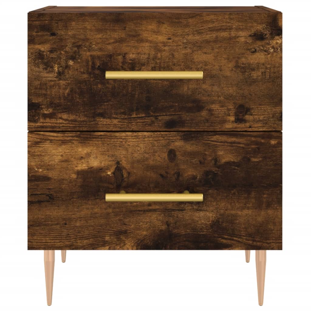Mesita Noche 2 Uds Madera Ingeniería Roble Ahumado 40x35x47,5cm_4
