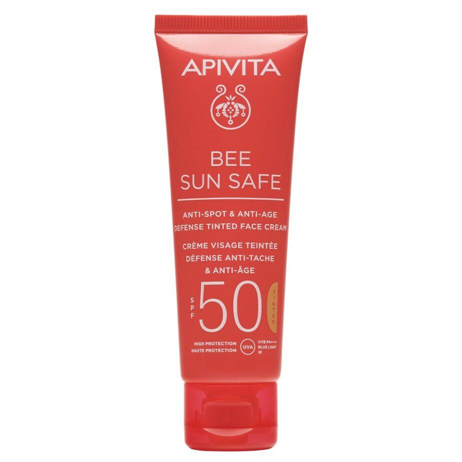 Crema Antiedad y Antimanchas Con Color SPF 50 Apivita 50ml