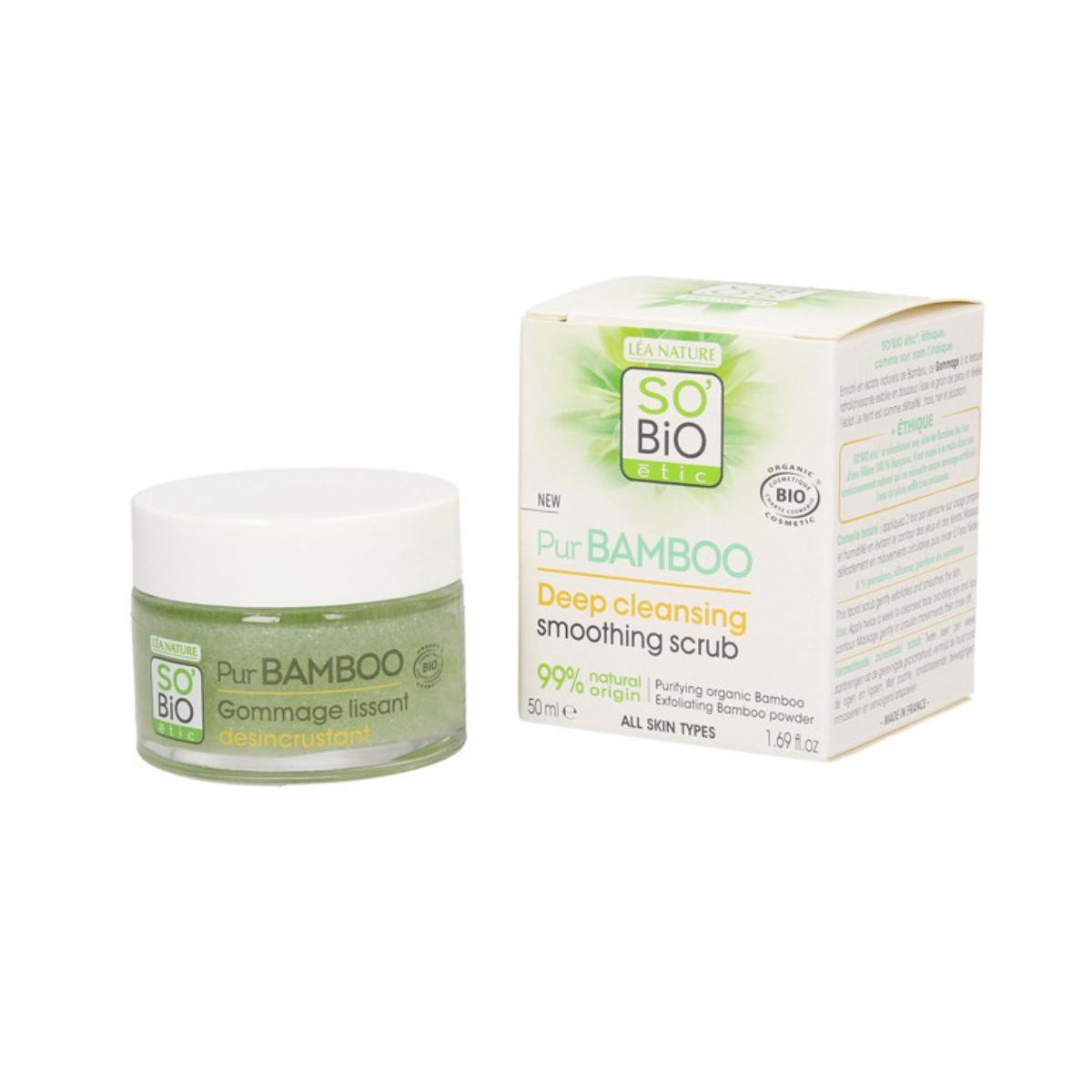 Peeling alisador limpieza profunda pur bamboo So'Bio étic 50 ml