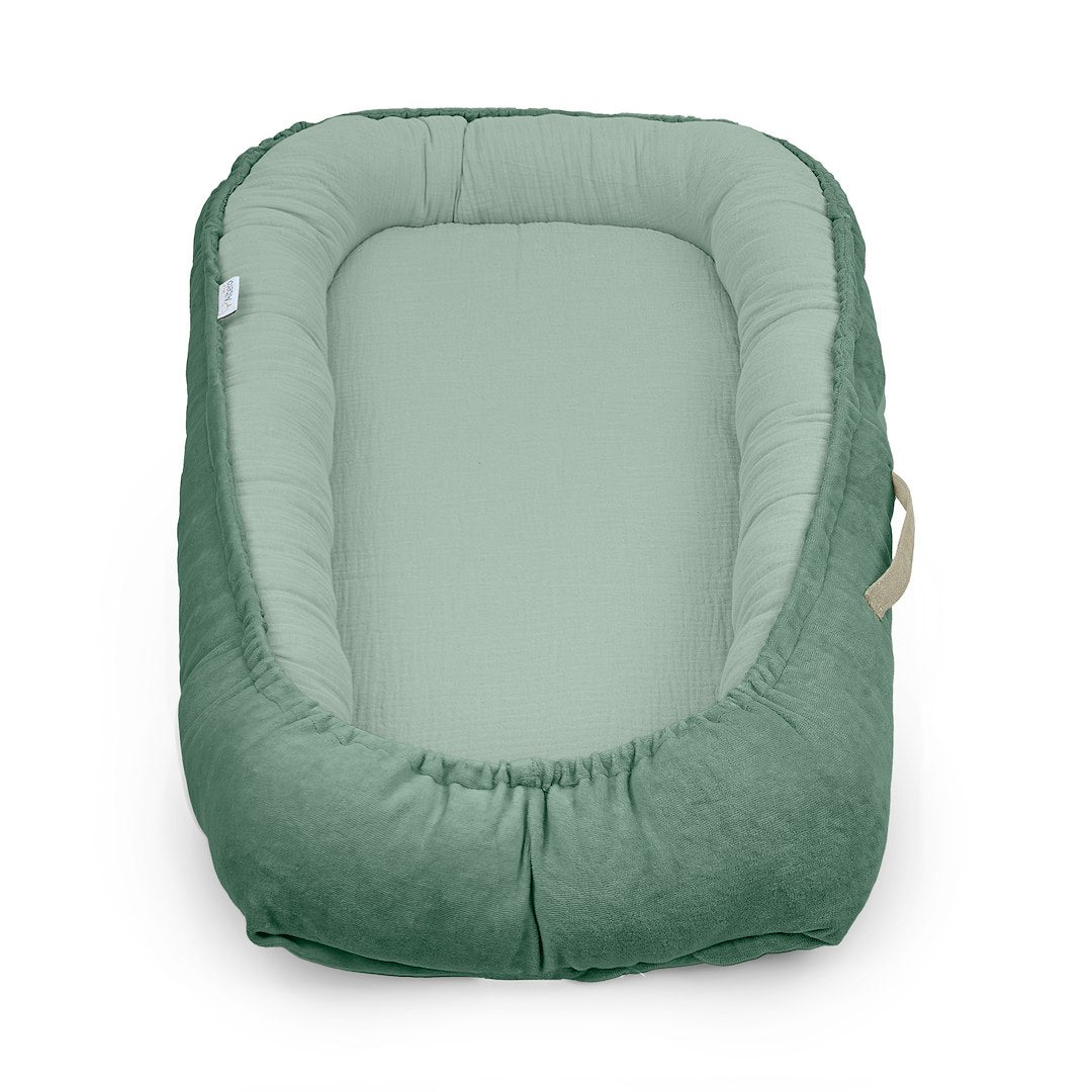 Cuna Nido Colecho Bebe Muselina Salvia