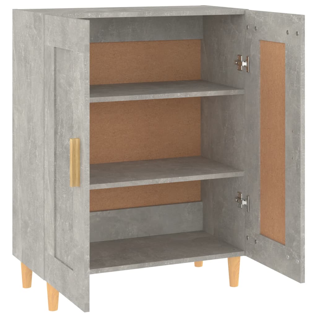 Aparador De Madera Contrachapada Gris Hormigón 69,5x34x90 Cm / Vetonek_5