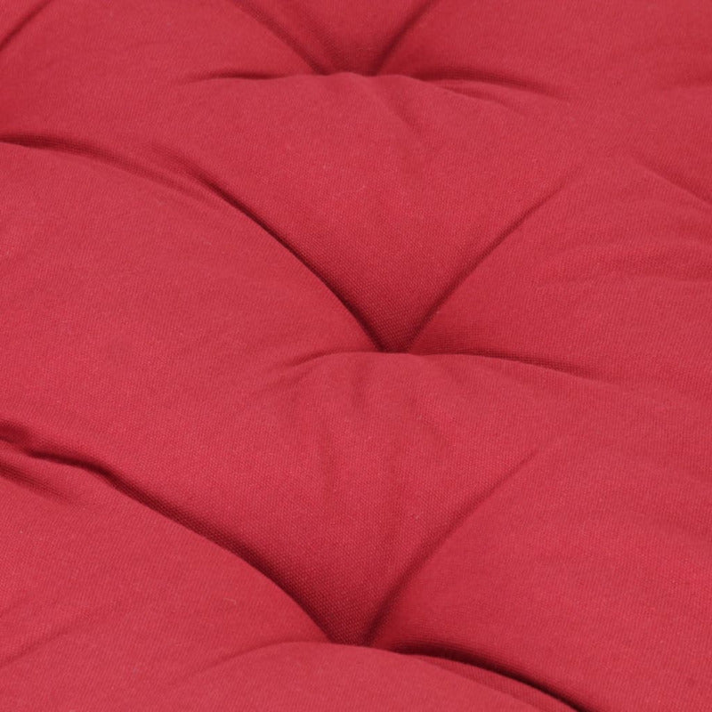 Vidaxl Cojín Para Palés Algodón Burdeos 120x40x7 Cm_5