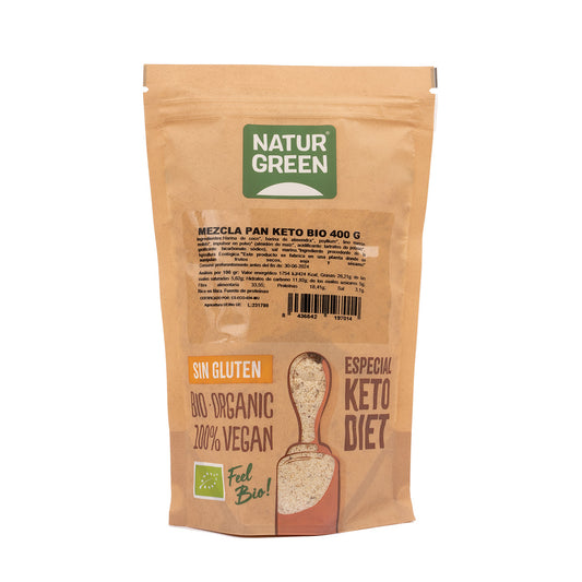 Mezcla de harinas para Pan Keto sin gluten NaturGreen 400 g