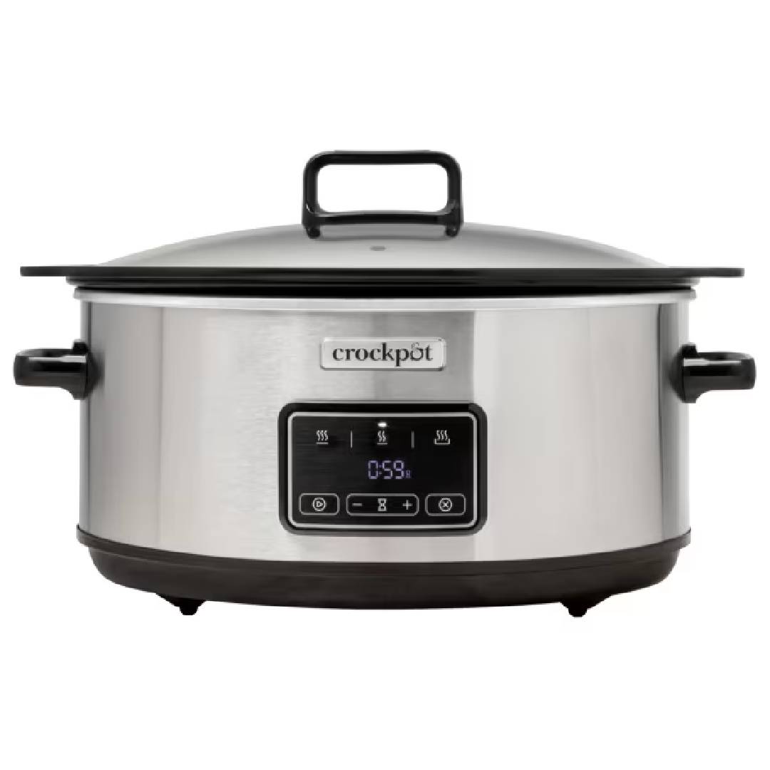 Crockpot Olla digital de cocción lenta digital Sizzle & Stew 6.5 L CSC112X