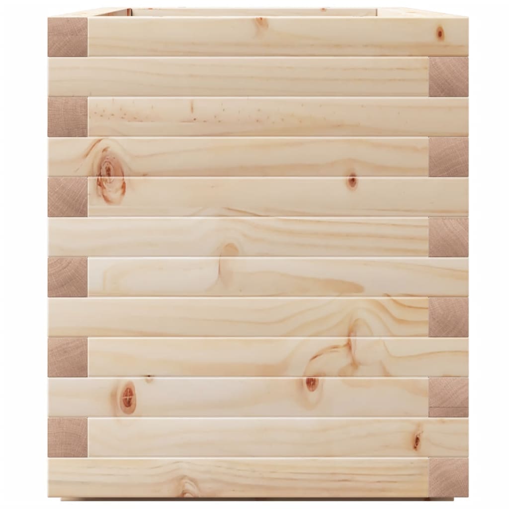 Jardinera Madera Maciza De Pino 70x40x49,5 Cm_5