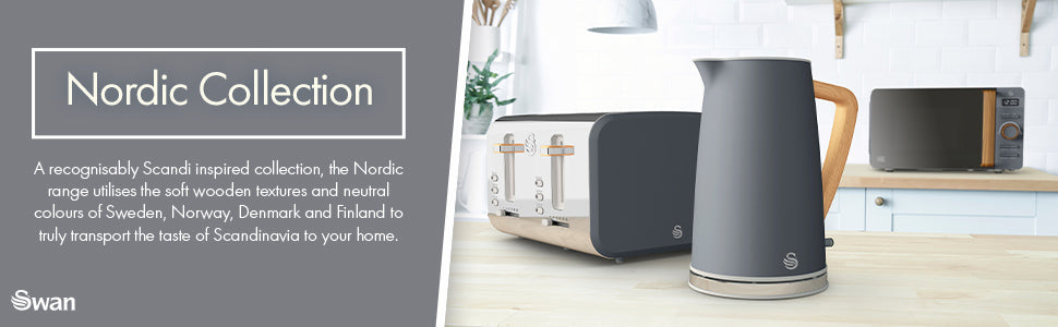 Microondas Nordic Digital, 20l, 6 Niveles, Temporizador, Tirador Efecto Madera, Diseño Swan Sm22036 Verde_4