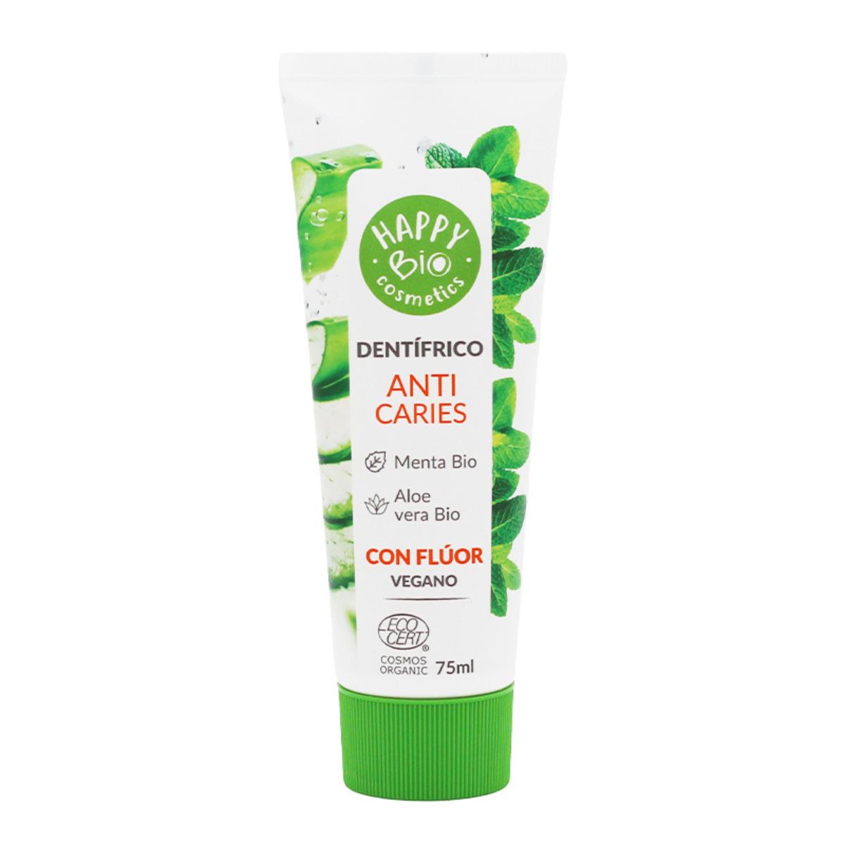 Dentífrico anticaries BIO menta aloe con flúor 75 ml