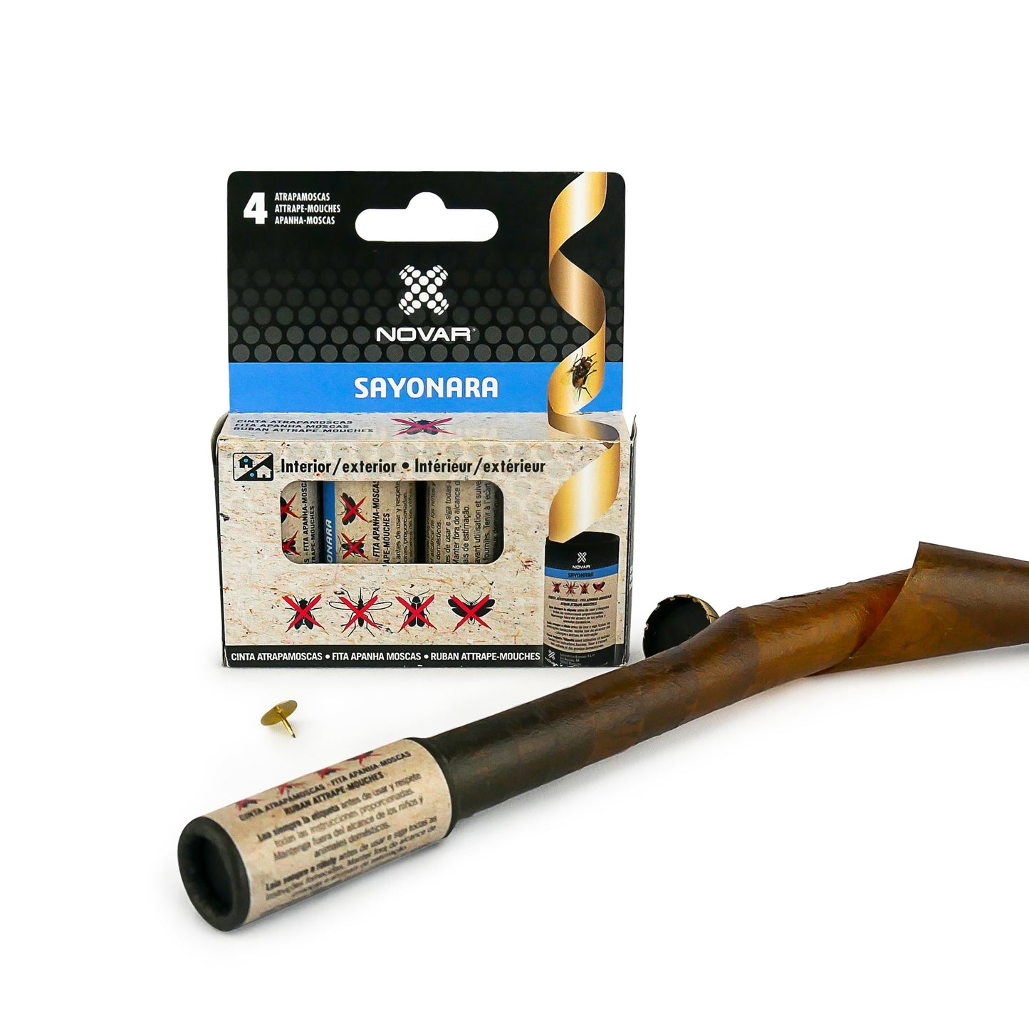Novar Sayonara Cinta atrapamoscas 4 uds