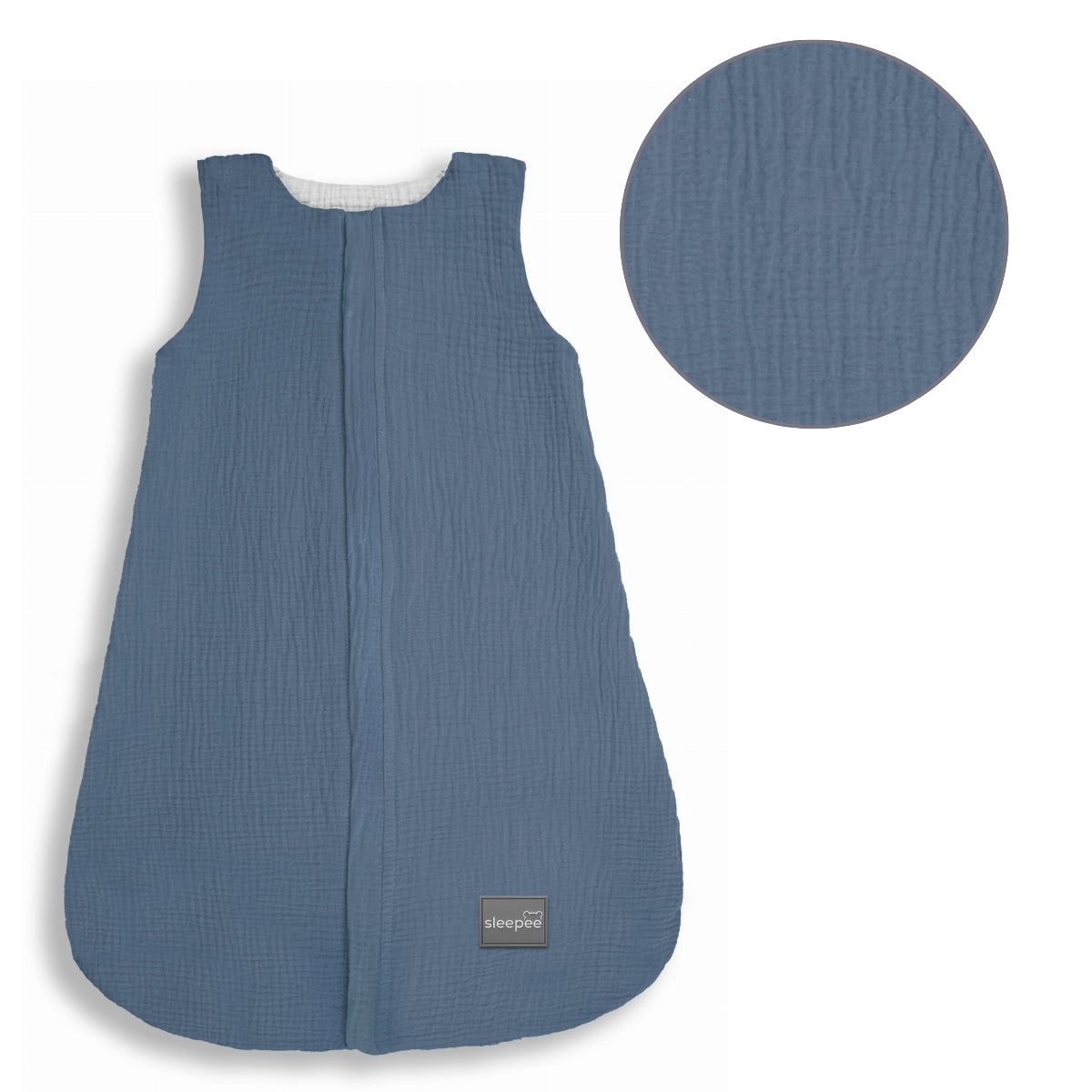 Saco De Dormir Bebe Reversible T-s Muselina 0-4m Petrol