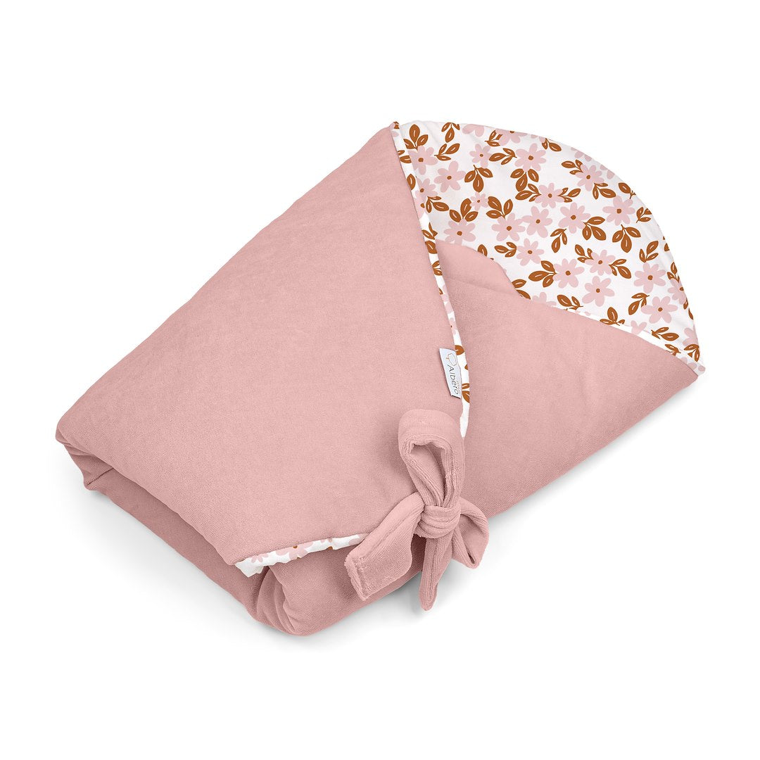 Saco Capazo Bebé Velour Retro Flower