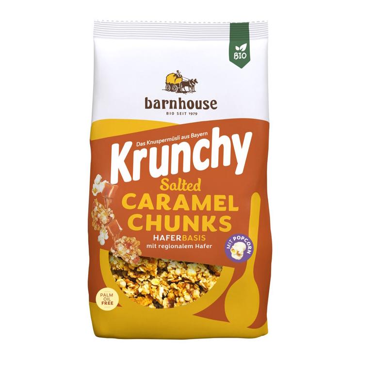 Muesli Krunchy Avena con trozos de Caramelo salado BIO Barnhouse 500 g