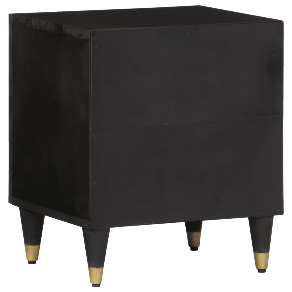 Mesitas De Noche 2 Uds Madera Maciza De Mango 40x33x46 Cm_4