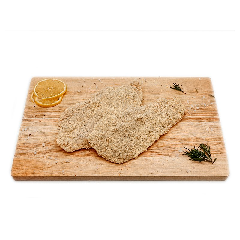 Pechuga Fresca Fileteada Empanada Sin Gluten. Envase de 500 gr._0