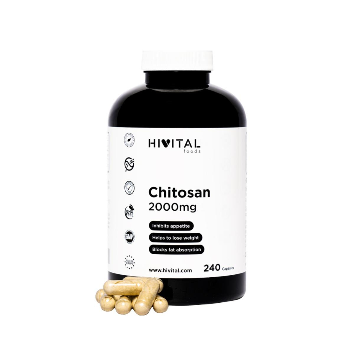 Chitosán Hivital 240 cápsulas