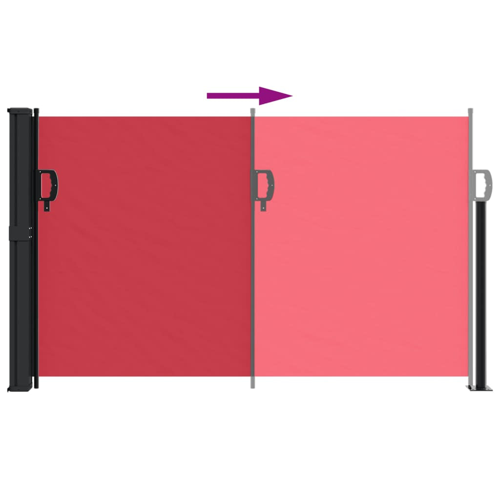 Vidaxl Toldo Lateral Retráctil Rojo 120x500 Cm_4