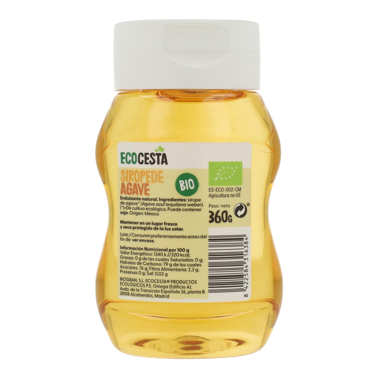 Sirope De Agave Bio Ecocesta 360 g