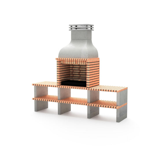 Barbacoa Altea con doble bancada Movelar