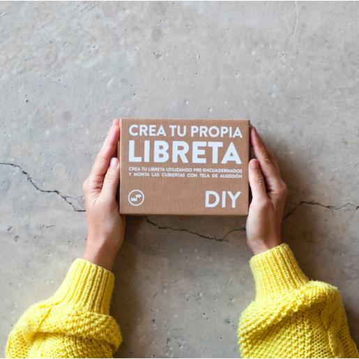 Kit Haz tu Libreta DIY  Tela Plantas y Flores
