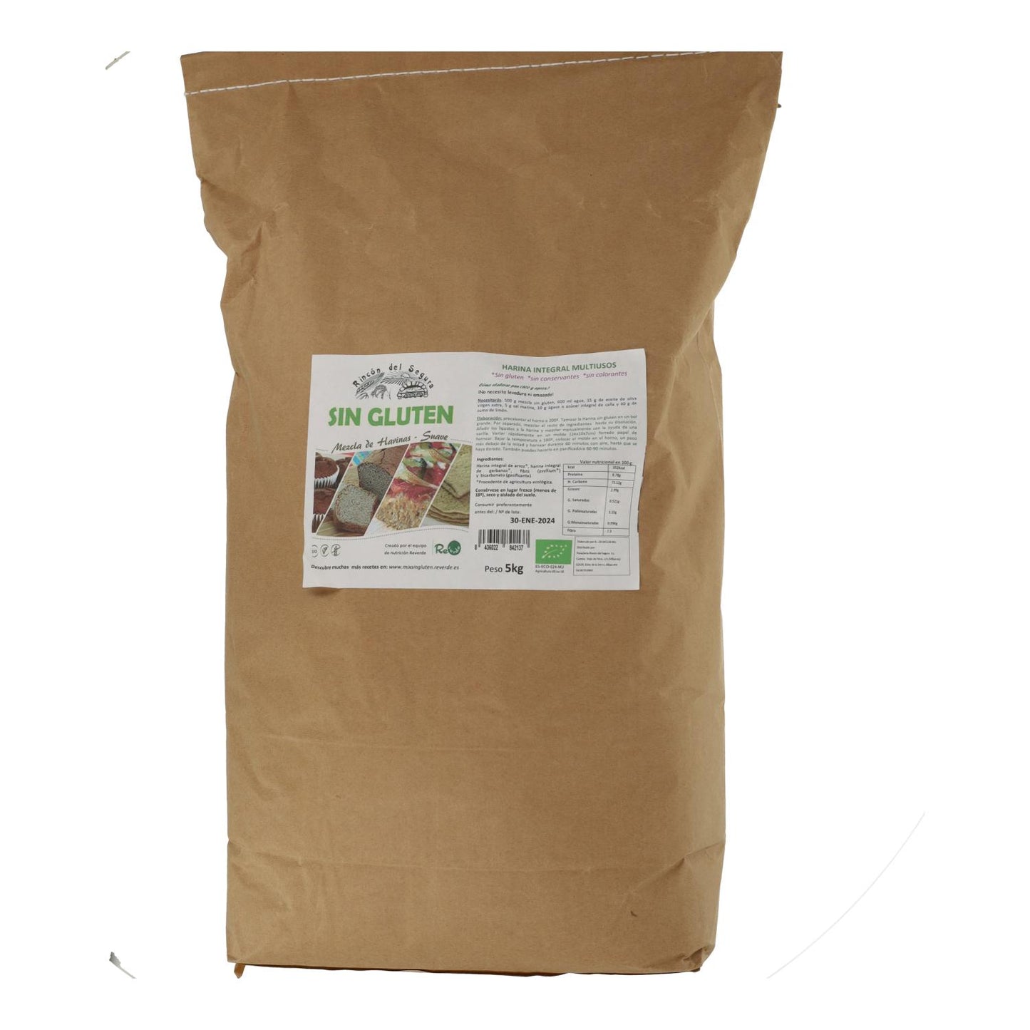 Mix harinas suaves sin gluten ecológico 5 kg