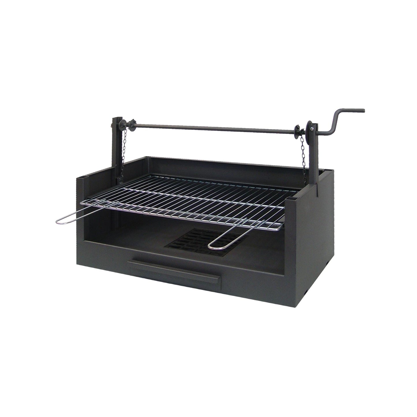 Cajón Barbacoa con Elevador y Parrilla Cincada Imex el Zorro 73x40x50