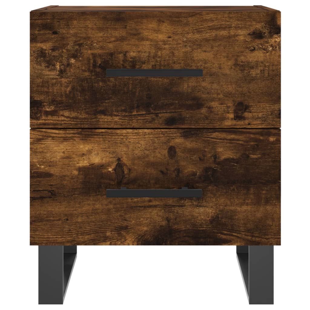 Mesita Noche 2 Uds Madera Ingeniería Roble Ahumado 40x35x47,5cm_4
