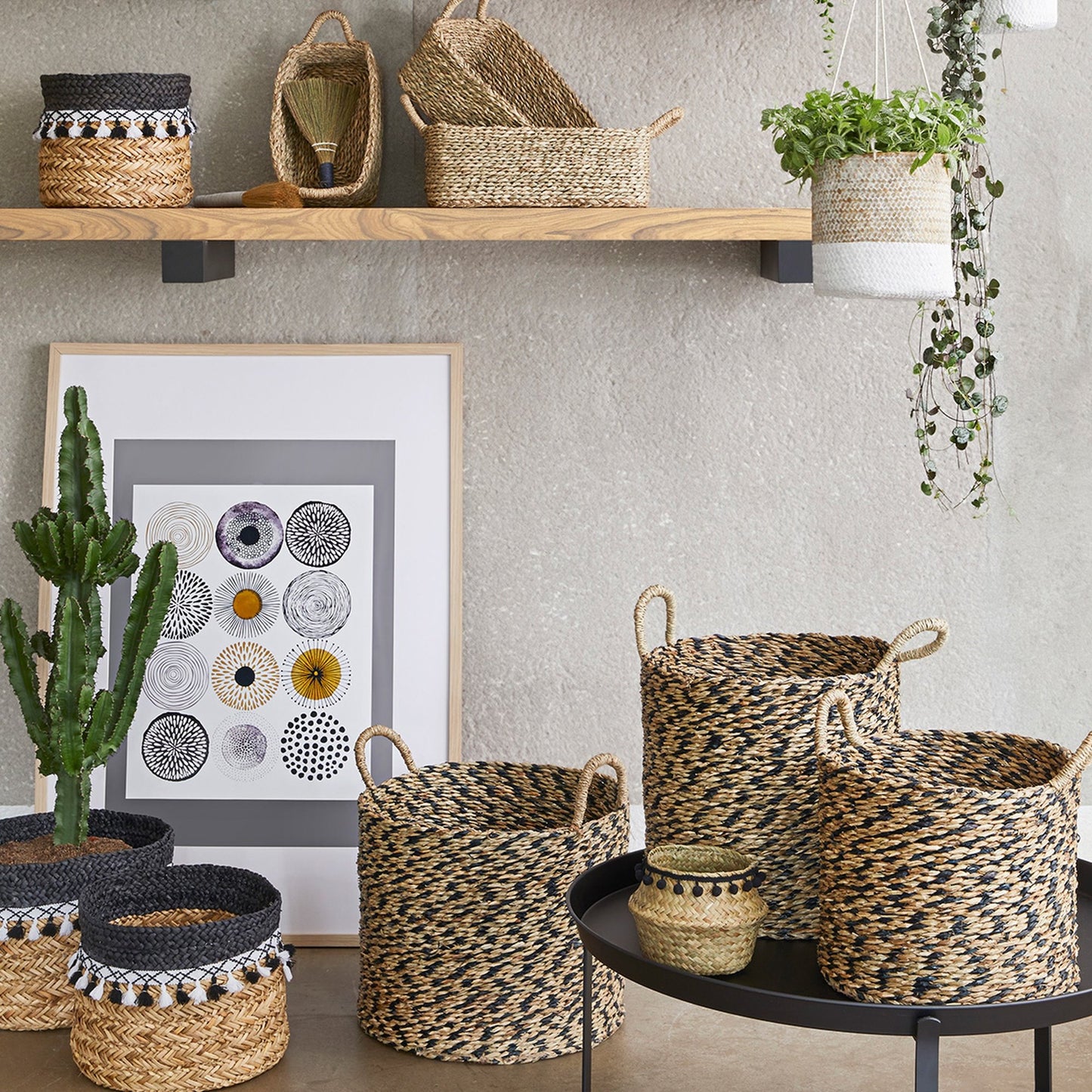 Set De 2 Maceteros Colgantes etnik_3