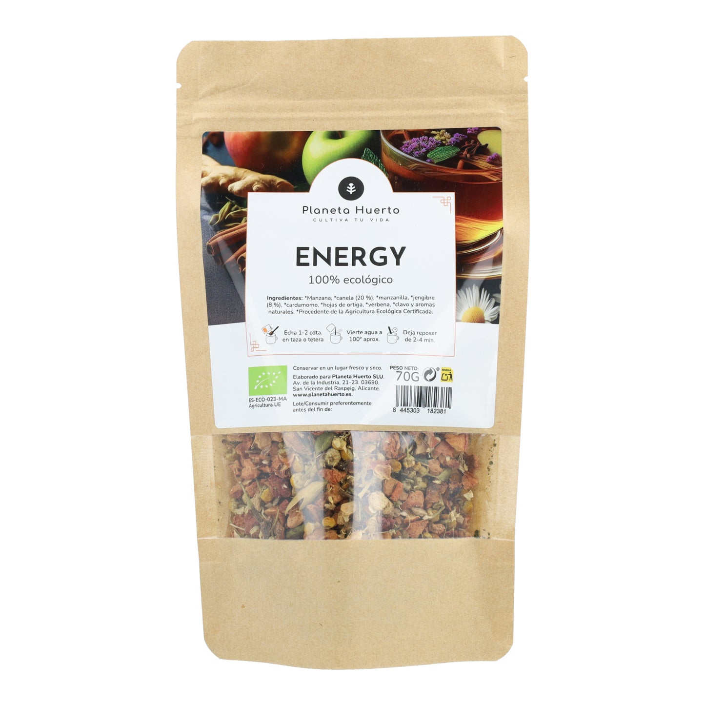 Infusión Energía ECO Planeta Huerto 70g