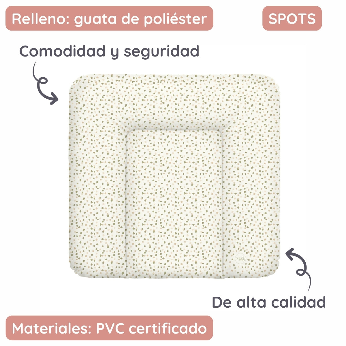 Cambiador Blando Para Comoda T-m Basic Spots