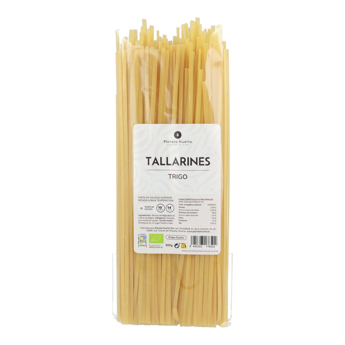 Tallarines de trigo ECO Planeta Huerto 500 g