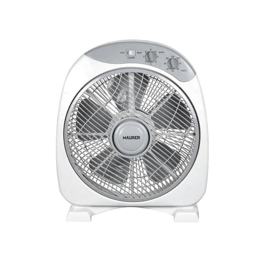 Ventilador Maurer Box Ø 30cm 40 Watt. 3 Velocidades  Aspas Gran Tamaño, 3 Con Temporizador