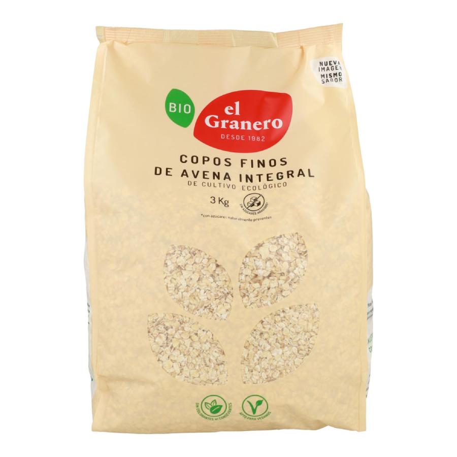 Copos Suaves de Avena Integral BIO El Granero 1 kg