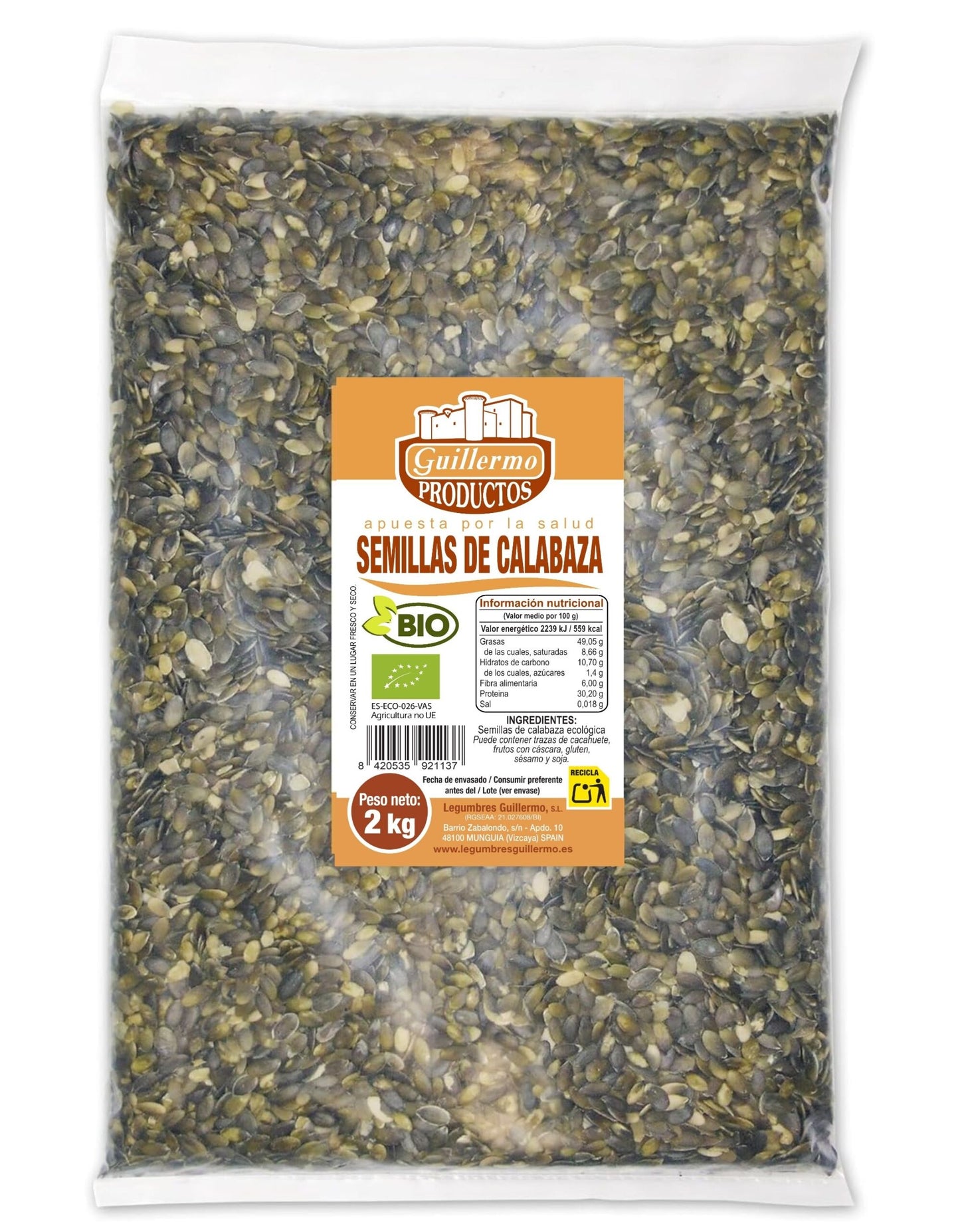 Pipas De Calabaza Bio - 2 Kg_0