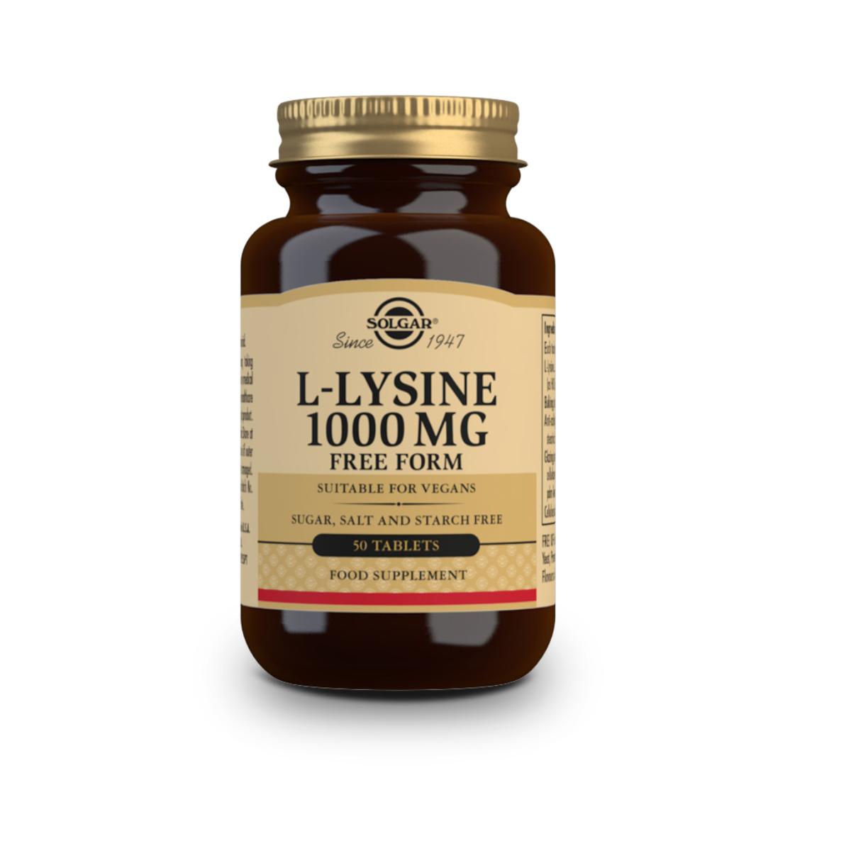 L-Lisina, comprimidos de 1000mg   50 capsulas