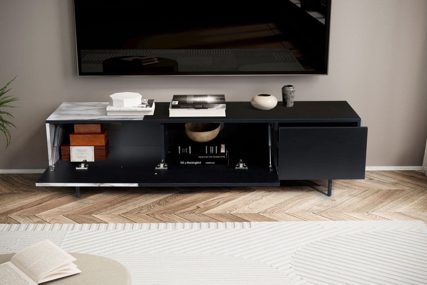 Mueble De Tv Sólido Y Duradero Modelo Wl6.816_4