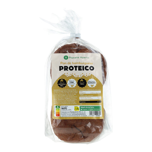 Pan de hamburguesa proteico Planeta Huerto, 2 x 80 gr