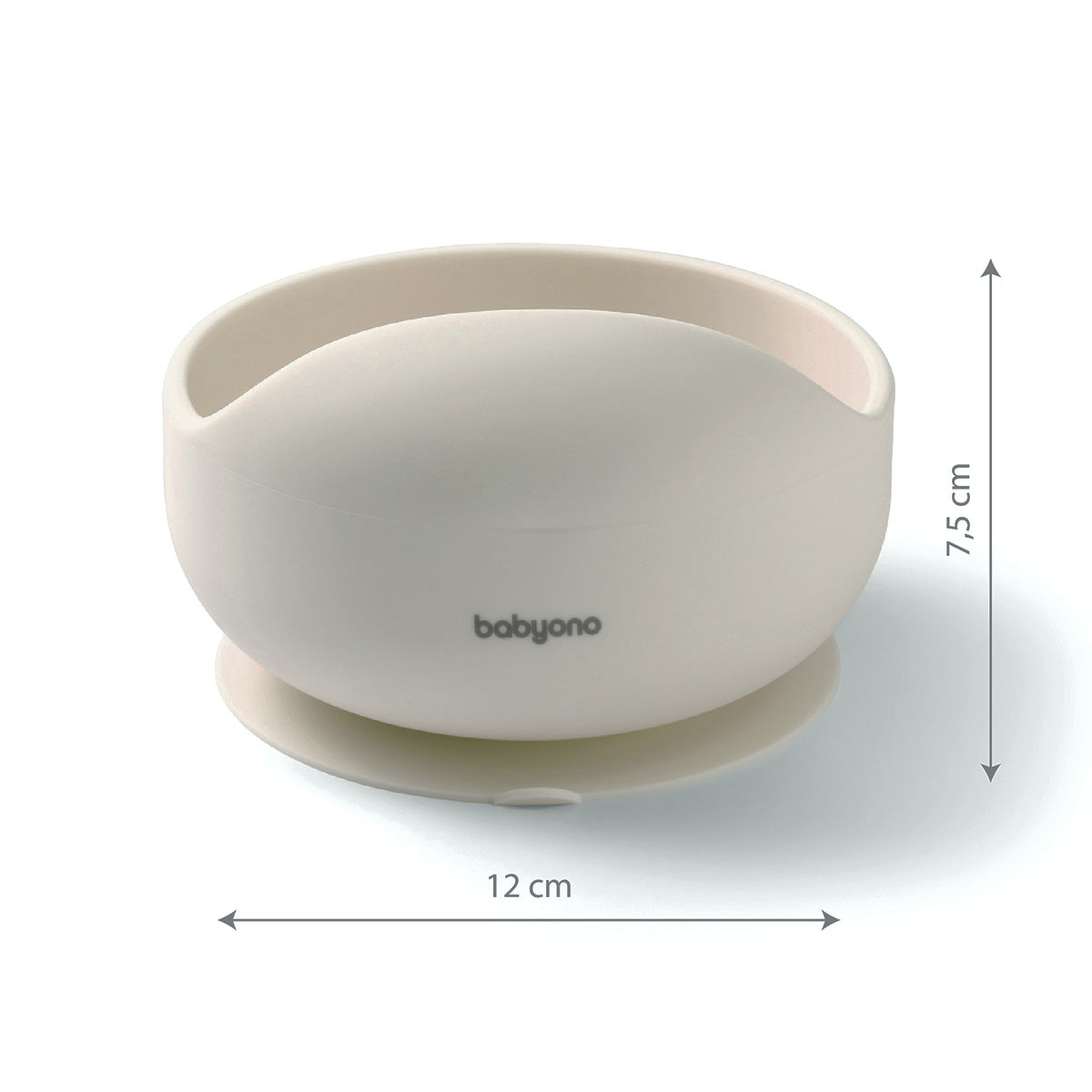 Bowl Silicona Con Ventosa Para Bebés Beige_5