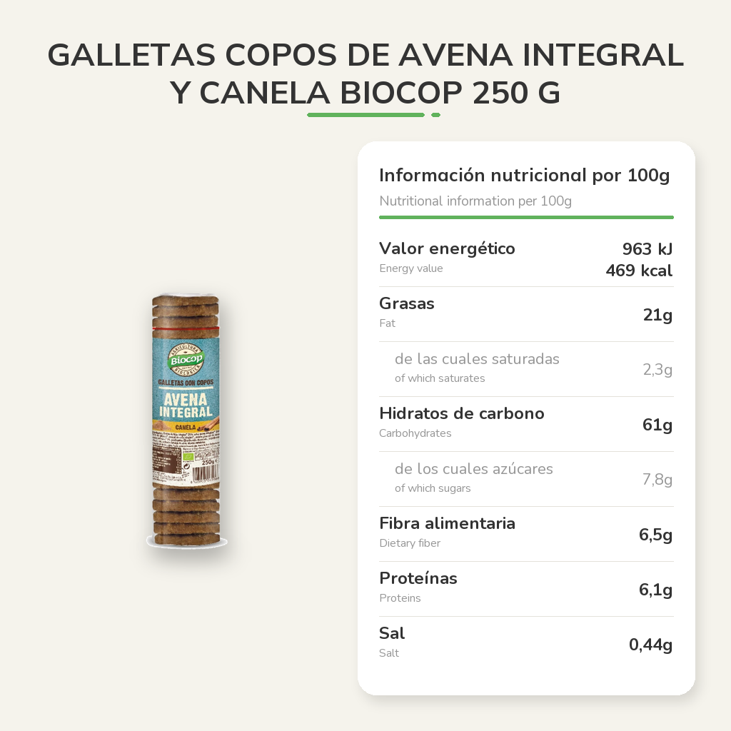 Información nutricional