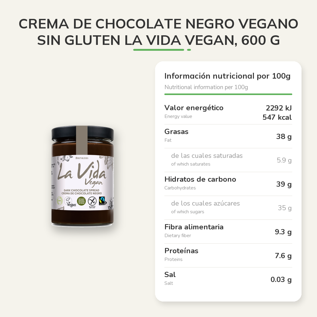 Información nutricional